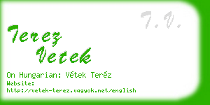 terez vetek business card