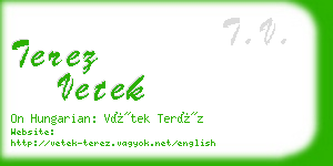 terez vetek business card